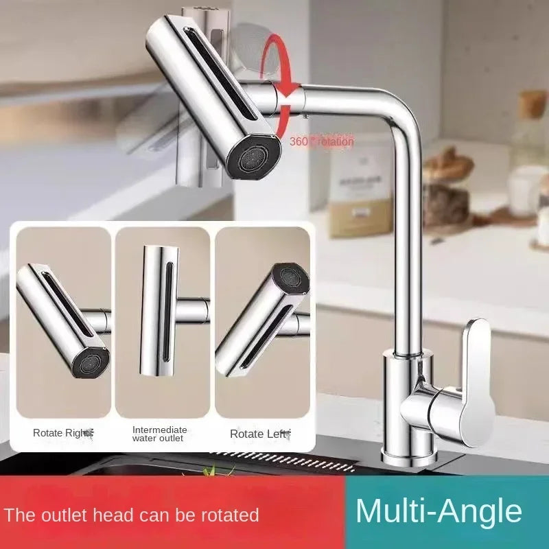 Kitchen faucet, rain waterfall, vegetable washing basin, sink, household sink, hot and cold two in one, pressurized rotating