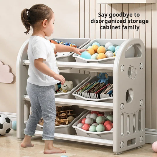 Household Baby toy large capacity storage cabinet Multi functional classification and sorting storage box