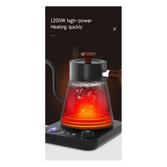 Smart Electric Kettle 900Ml 1200W Rapid Heating Kettle 304 Stainless Steel Liner US Plug