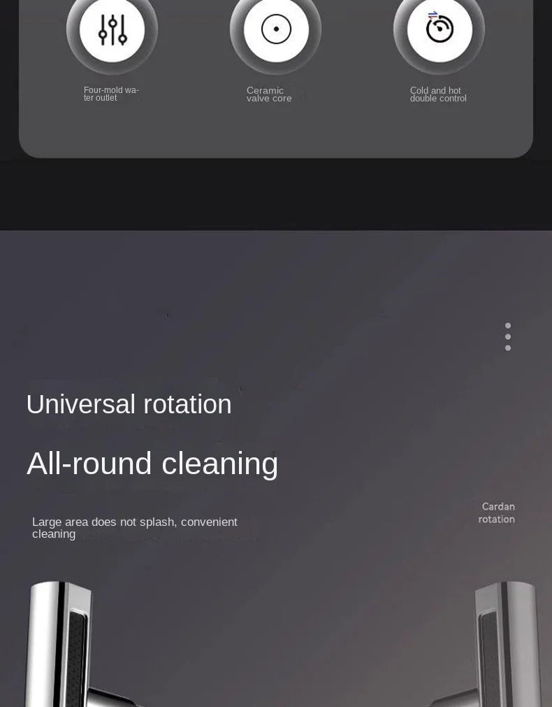 Kitchen faucet, rain waterfall, vegetable washing basin, sink, household sink, hot and cold two in one, pressurized rotating