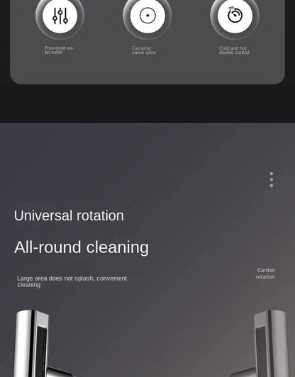 Kitchen faucet, rain waterfall, vegetable washing basin, sink, household sink, hot and cold two in one, pressurized rotating