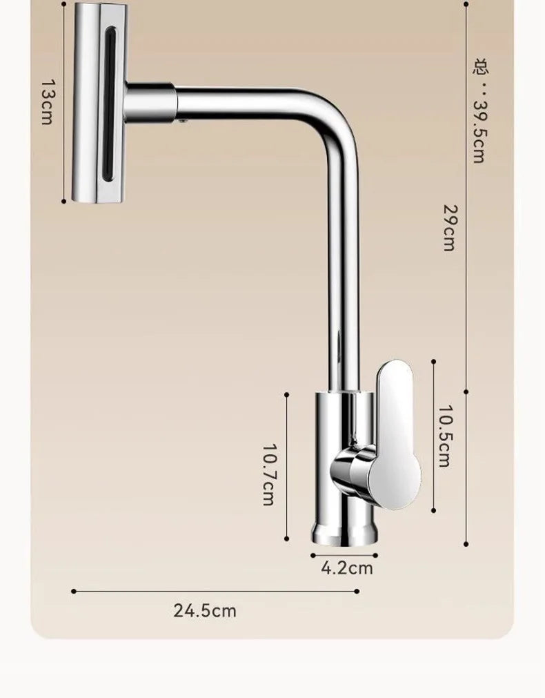 Kitchen faucet, rain waterfall, vegetable washing basin, sink, household sink, hot and cold two in one, pressurized rotating
