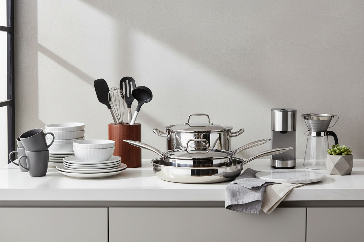 Reliable home and kitchen items made to handle daily use while maintaining a clean, modern, and premium look, make horizontal image